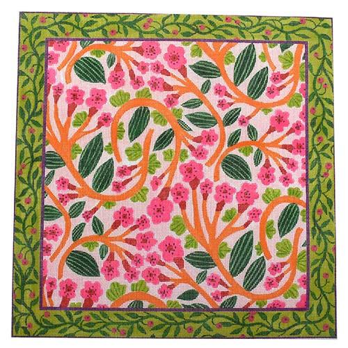 Floral Pattern #1 Painted Canvas Kate Dickerson Needlepoint Collections - 1
