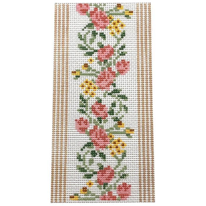 Floral Single Eyeglass Case Painted Canvas Le Point Studio - 1