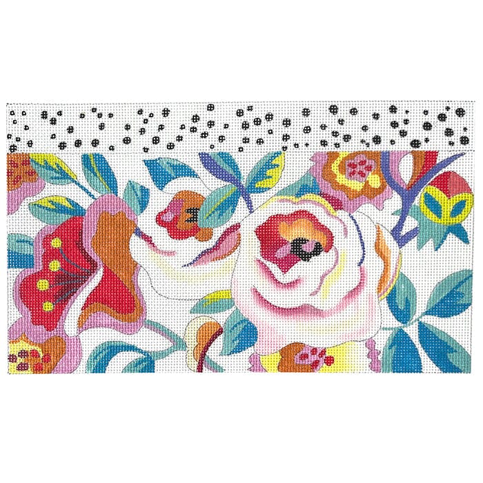 Floral with Leopard Clutch Painted Canvas Colors of Praise - 1