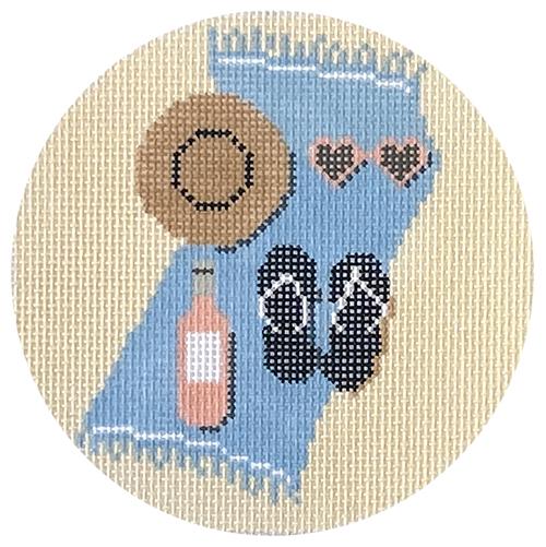 Florida Beach Day Painted Canvas Morgan Julia Designs