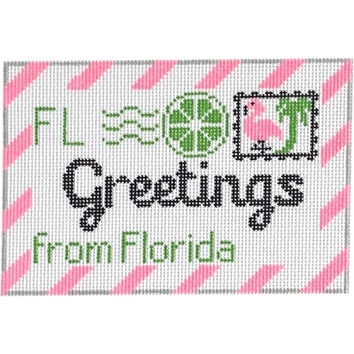 Florida Letter Painted Canvas Rachel Donley - 1