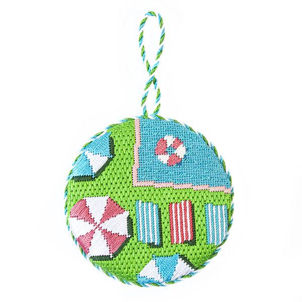 Florida Pool Day with Stitch Guide Painted Canvas Morgan Julia Designs