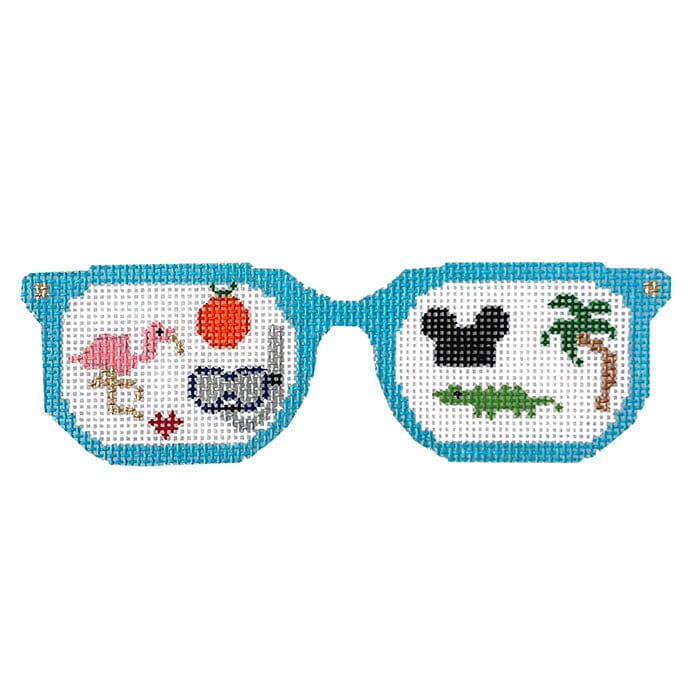 Florida Sunglasses with Stitch Guide Painted Canvas The Princess & Me - 1