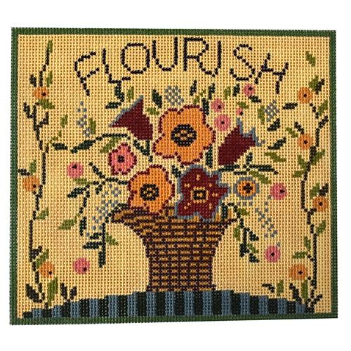 Flourish Painted Canvas Birds of a Feather - 1