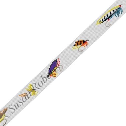 Fly Fish Belt Painted Canvas Susan Roberts Needlepoint Designs, Inc. - 1