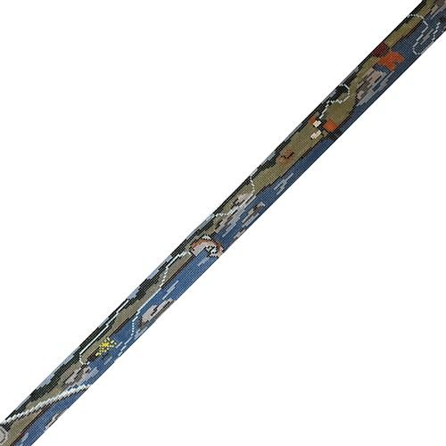 Fly Fishing Scene Belt Painted Canvas The Meredith Collection - 1