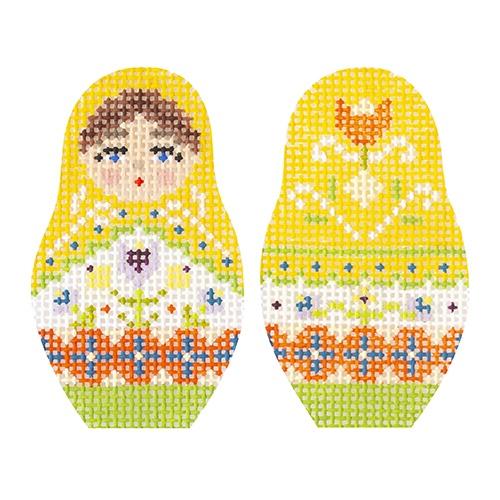 Folk Russian Dolls Extra Small Painted Canvas Kirk & Bradley - 1
