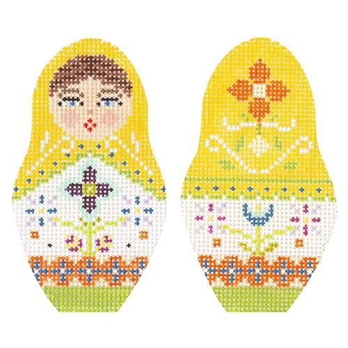 Folk Russian Dolls - Small Painted Canvas Kirk & Bradley