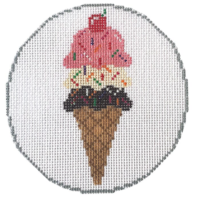 Ice Cream Cone Mini Cross Stitch Kit