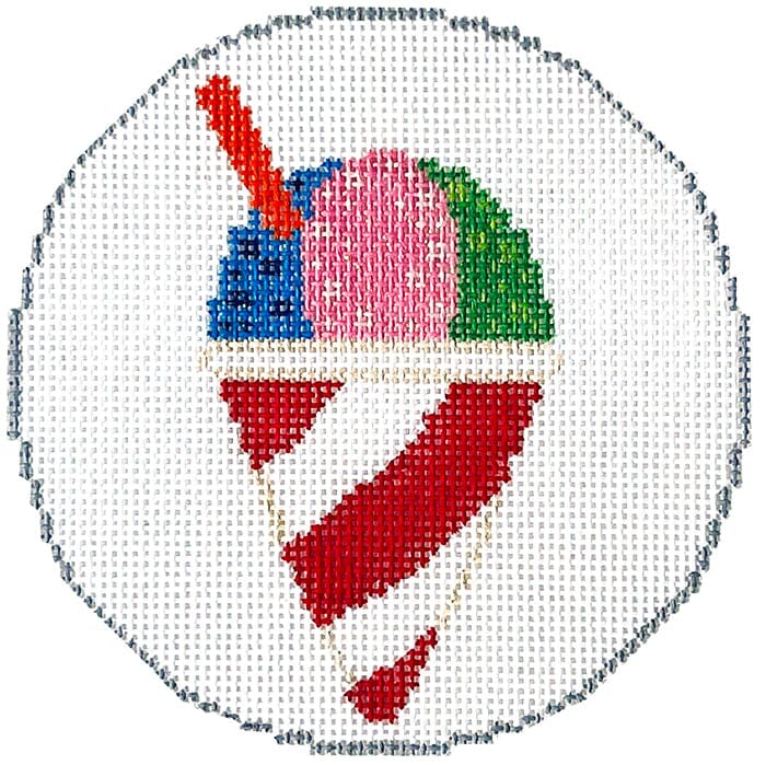 Food Truck Item Snow Cone Painted Canvas The Meredith Collection - 1