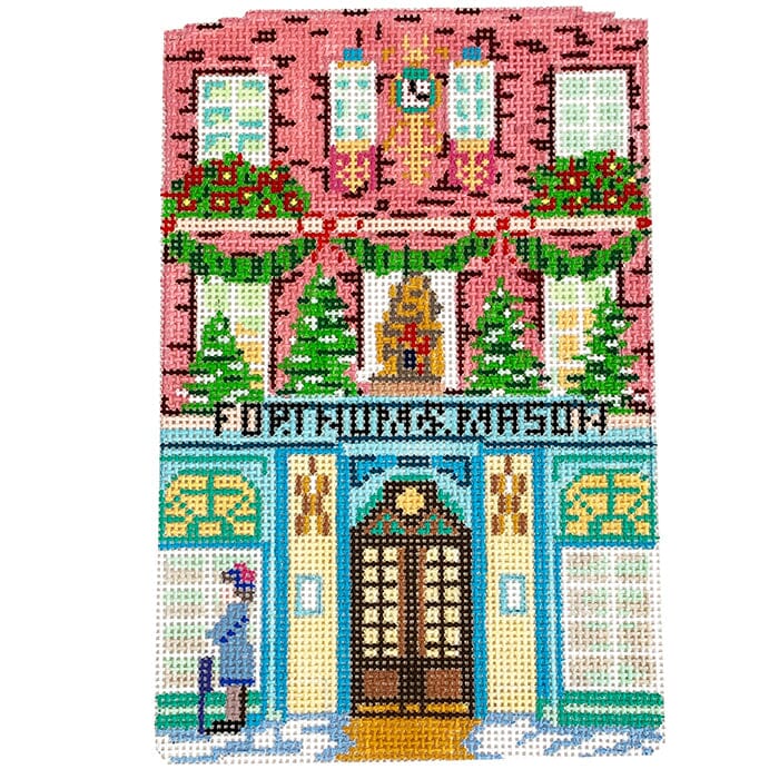 Fortnum & Mason London Series Painted Canvas Blue Ridge Stitchery - 1