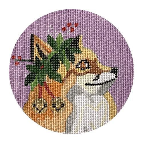 Fox with Bells Painted Canvas Melissa Prince Designs - 1