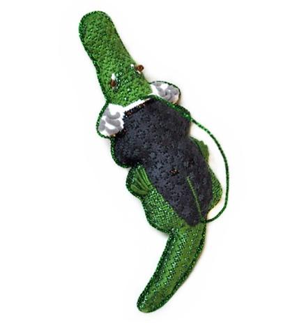 Fred Gator Painted Canvas Labors of Love Needlepoint