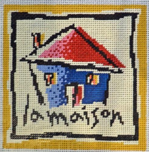 French Lesson House Painted Canvas Birds of a Feather - 1