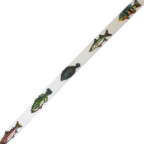 Fresh Water Fish Belt Painted Canvas The Meredith Collection - 1