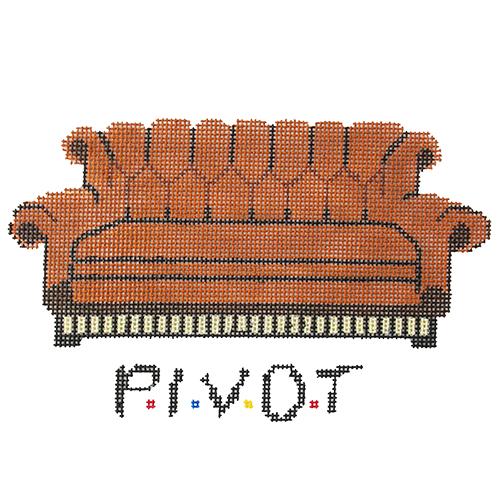 Friends Pivot Couch Painted Canvas Penny Linn Designs - 1