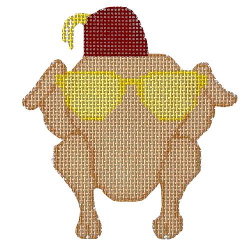 Friends Thanksgiving Turkey Painted Canvas Penny Linn Designs