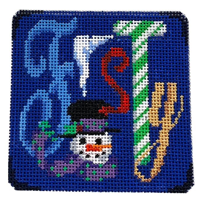 "Frosty" Square Painted Canvas Associated Talents - 1