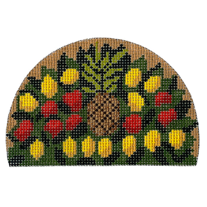 Fruit Swag Painted Canvas All About Stitching/The Collection Design