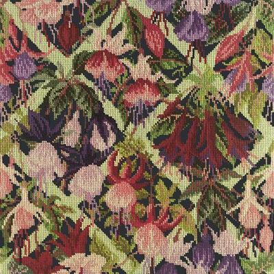 Fuchsia Trellis Needlepoint Kit Kits Elizabeth Bradley Design Black