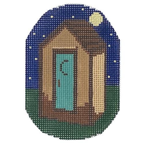 Full Moon Painted Canvas Alice & Blue - 1