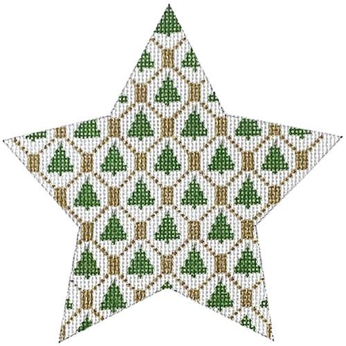 GaGa's Trees Star Painted Canvas Whimsy & Grace - 1
