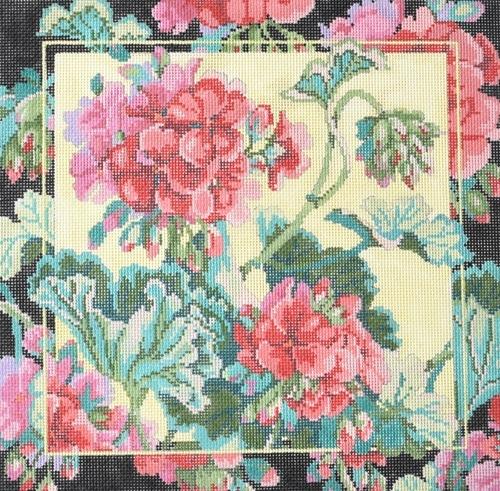 Geraniums Painted Canvas CBK Needlepoint Collections - 1