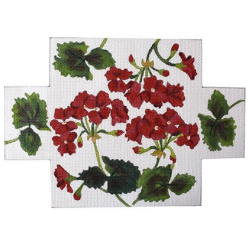 Geraniums Painted Canvas PLD Designs - 1