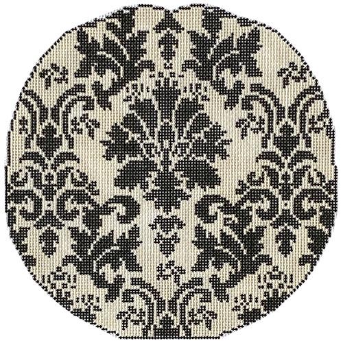 GG's Damask 2 Piece 3D Pumpkin Painted Canvas Whimsy & Grace - 1