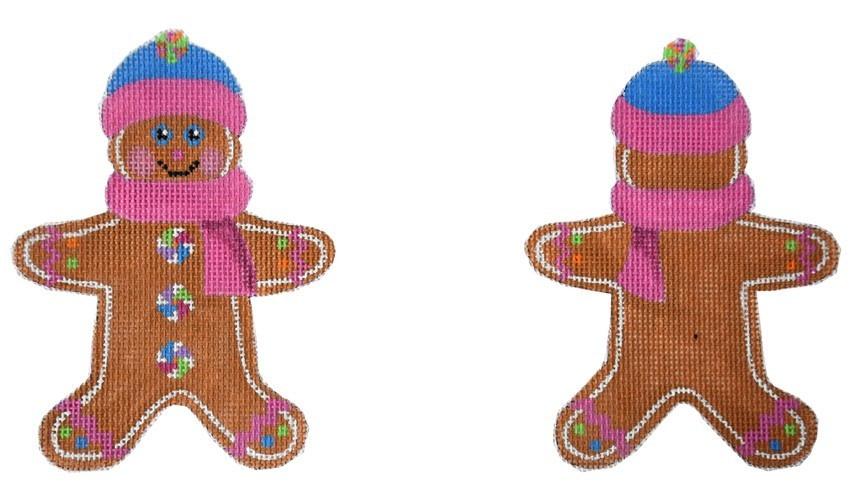 Gingerbread Boy Painted Canvas Pepperberry Designs - 1