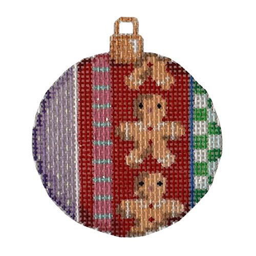 Gingerbread Boy Patterns Mini Ball Painted Canvas Associated Talents - 1