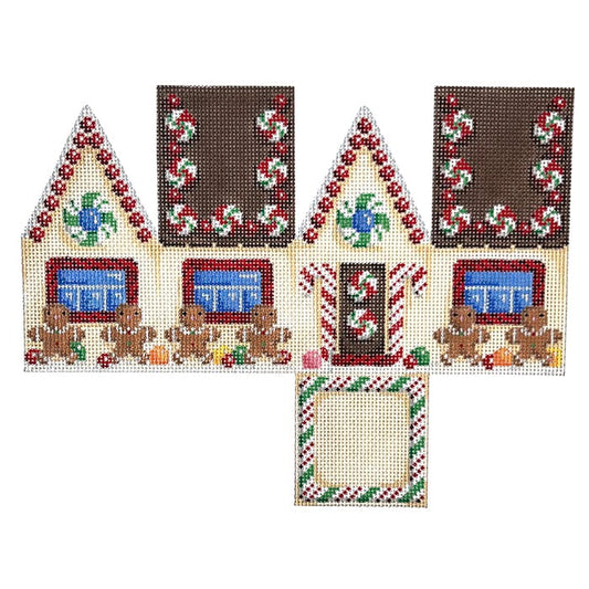 Gingerbread Boys 3D Gingerbread Cottage Painted Canvas Associated Talents 