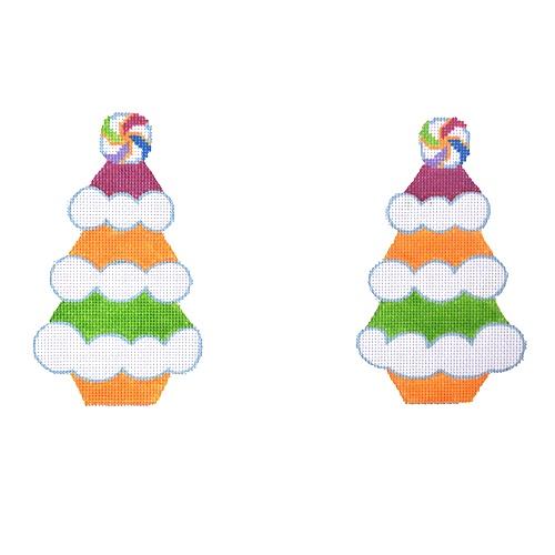 Gingerbread Candy Tree Painted Canvas Pepperberry Designs - 1