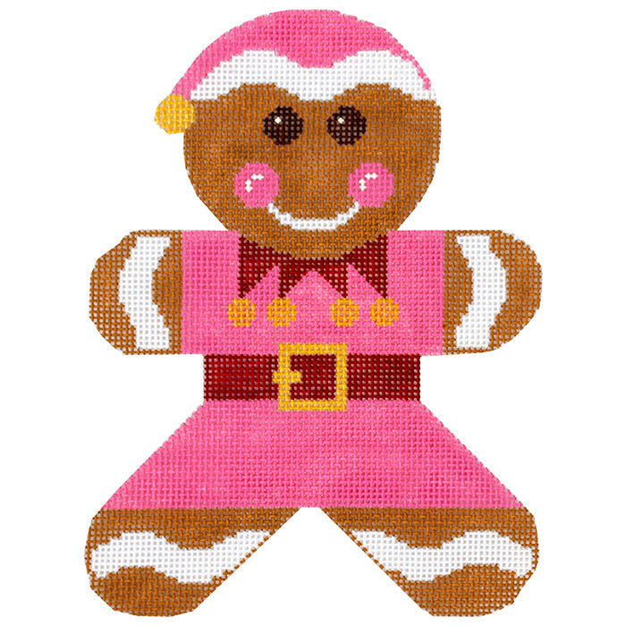 Gingerbread Elf Girl Painted Canvas Rachel Donley