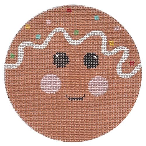 Gingerbread Face Painted Canvas Alice Peterson Company - 1