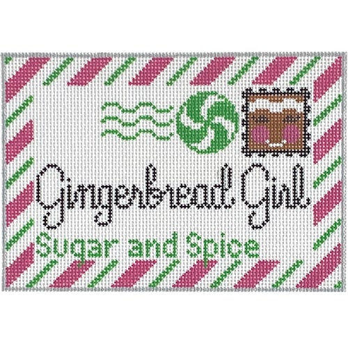 Gingerbread Girl Letter Painted Canvas Rachel Donley