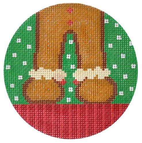 Gingerbread Man Feet Painted Canvas The Meredith Collection - 1