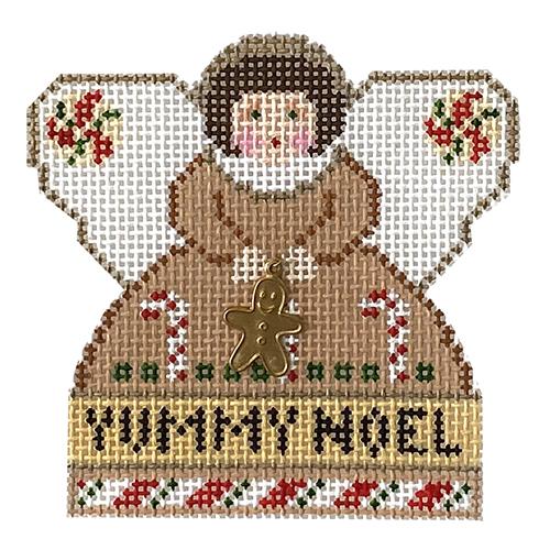 Gingerbread Mini Angel Painted Canvas Painted Pony Designs - 1