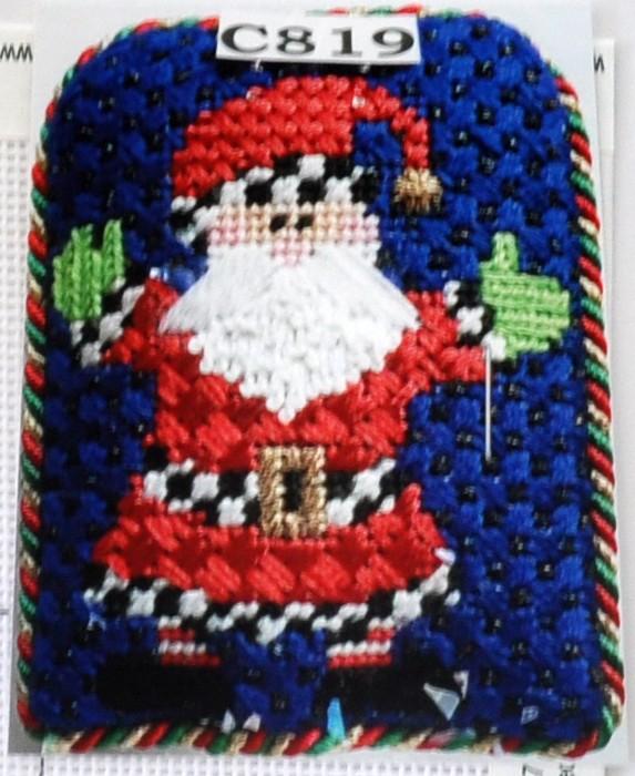 GIngerbread Village - Santa Painted Canvas The Princess & Me