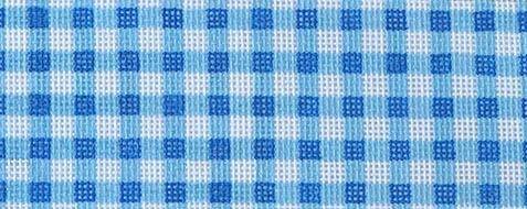 Gingham Blue & White Painted Canvas Kate Dickerson Needlepoint Collections - 1