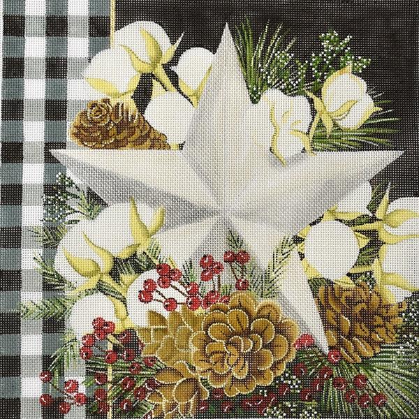 Gingham Bolls Star Painted Canvas Painted Pony Designs - 1