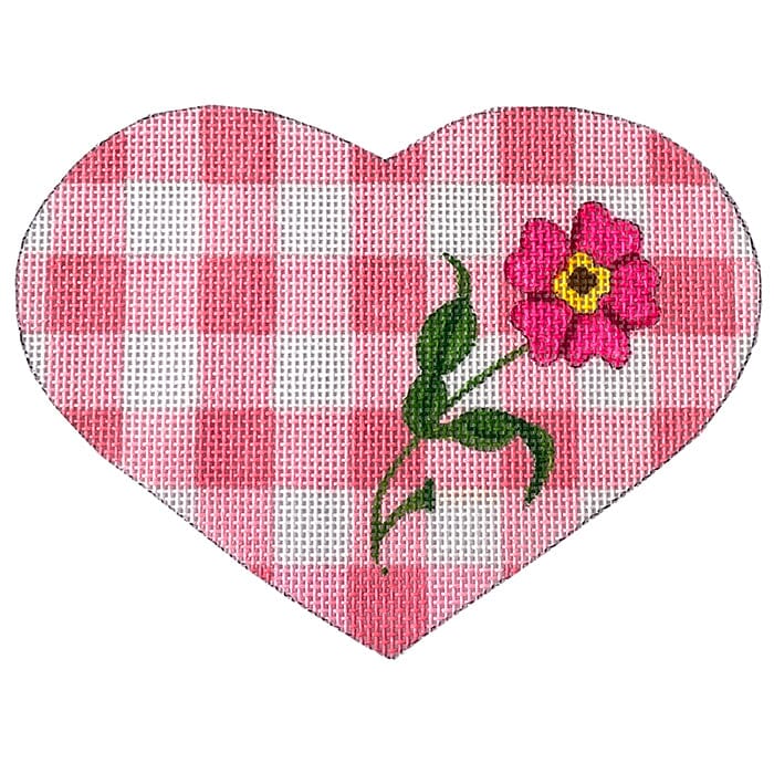 Gingham Heart with SG Painted Canvas Patricia Sone - 1
