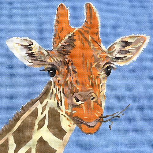 Giraffe Painted Canvas The Meredith Collection