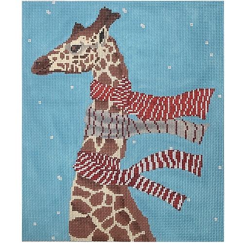 Giraffe with Scarves Painted Canvas Scott Church Creative