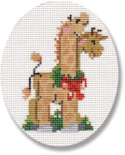 Giraffes Painted Canvas CBK Needlepoint Collections