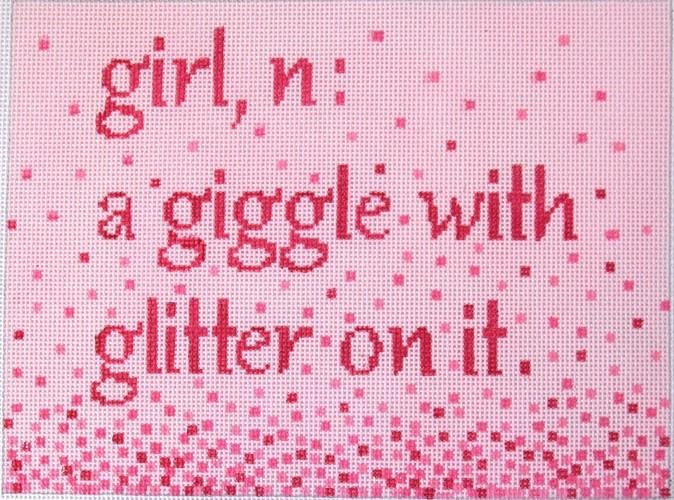 Girl Definition Painted Canvas Rachel Donley