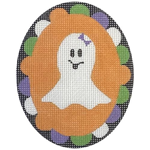 Girl Ghost Ornament (Pepperberry) Painted Canvas Pepperberry Designs - 1