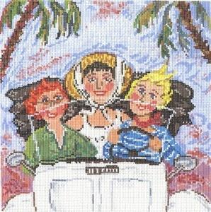 Girlfriends Painted Canvas Cooper Oaks Design - 1