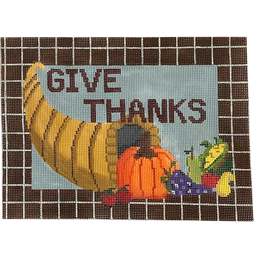 Give Thanks Painted Canvas Pippin - 1