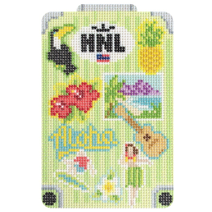 Globe Trotter: Hawaii Printed Canvas Needlepoint To Go